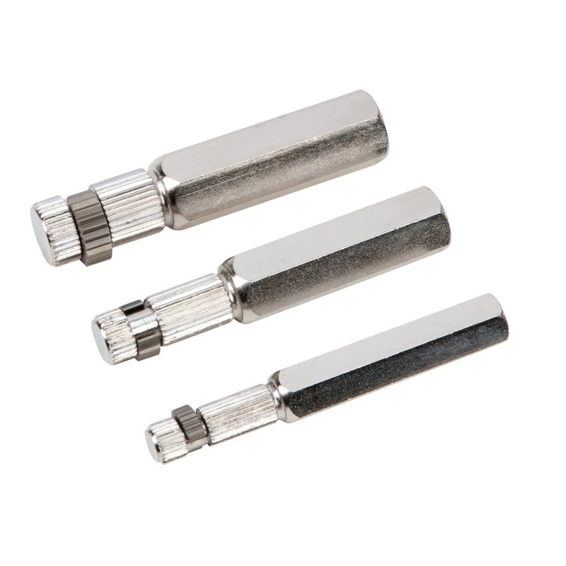 Performance Tool W83204 3 Piece Set, Hardened Steel Construction, Broken Pipe Extractor, Government-Compliant, 3/8-inch, Â½-inch, and Â¾-inch Pipe Capacities - Image 1